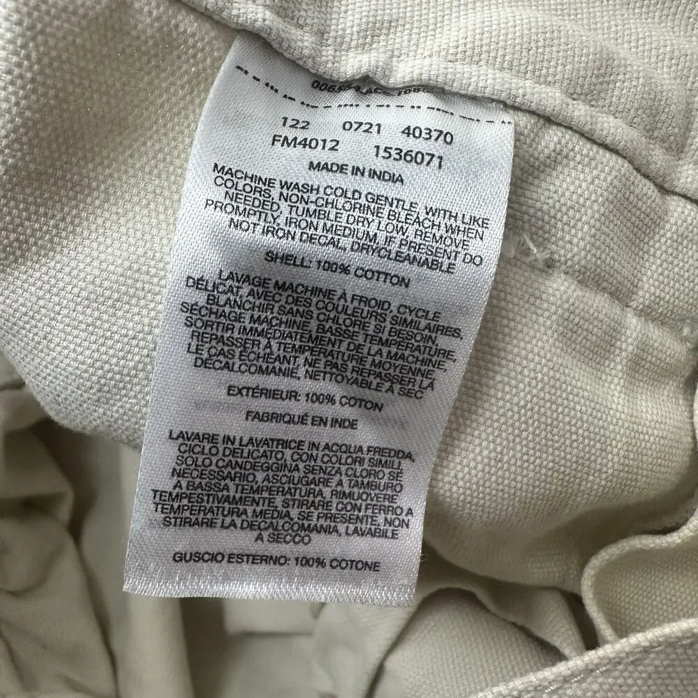 Vintage Columbia PFG Cargo Shorts Mens Medium Beige Cotton Fishing Elastic